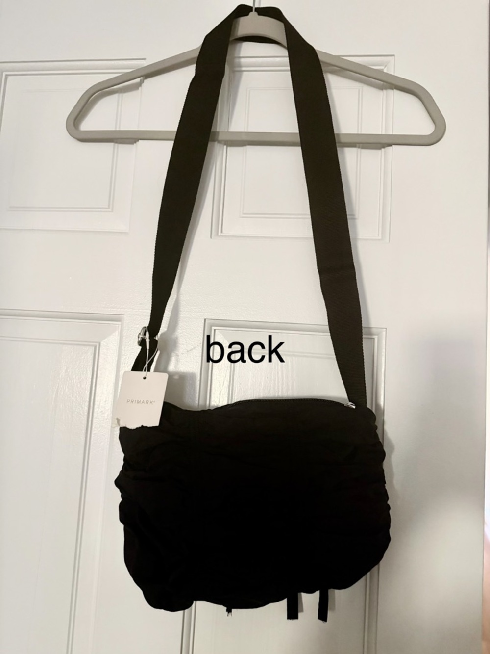 Primark Black Soft Ruched Shoulder Bag